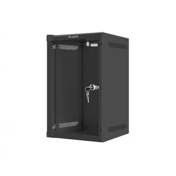 Sieninis stovas LANBERG WF10-2309-10B 9U, 469×280×310 mm, 10 colių gylis, juodas, IP20