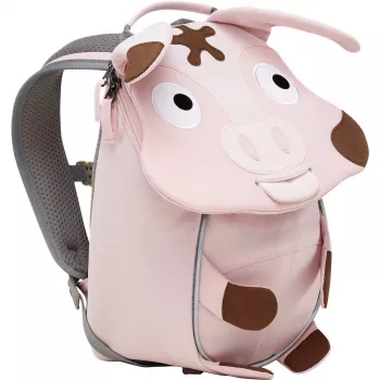 Vaikiška kuprinė Affenzahn Little Friend Tonie Pig rožinė/ruda – mažas vaikų dieninis krepšys