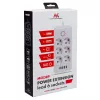 Maitinimo blokas MACLEAN MCE389 B — 6 lizdai, 4×USB-A + 1×USB-C, 110–240V, 2.1A, 2500W, 1.5 m laidas, juodas
