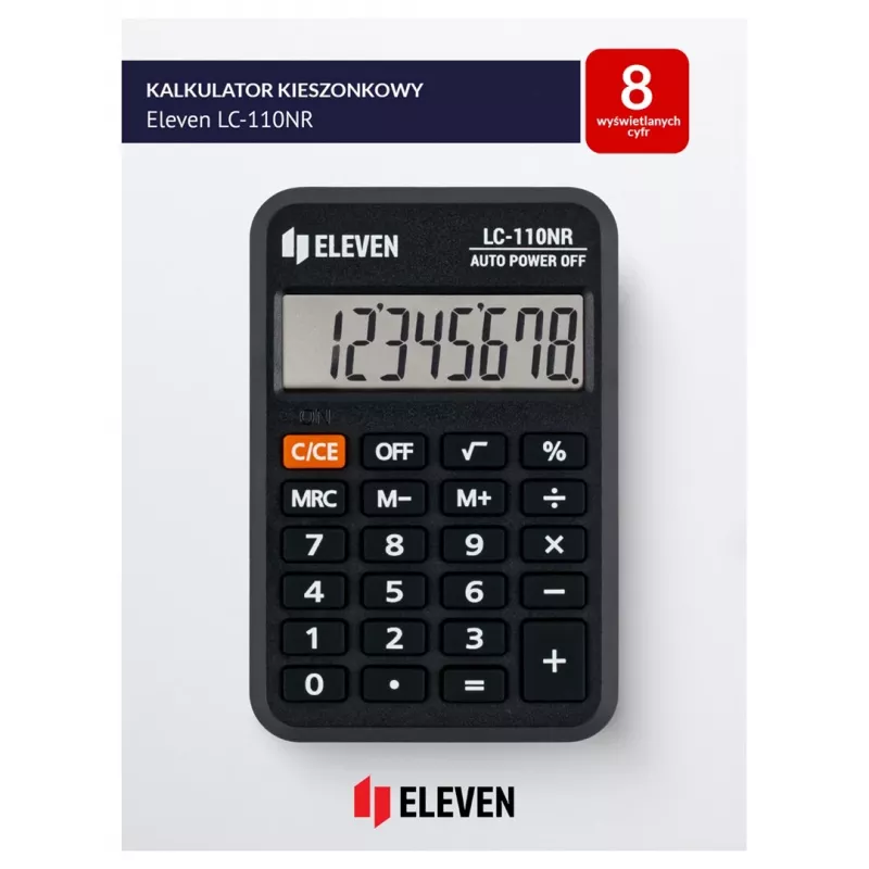 Eleven LC-110NR (EU) kišeninis skaičiuotuvas