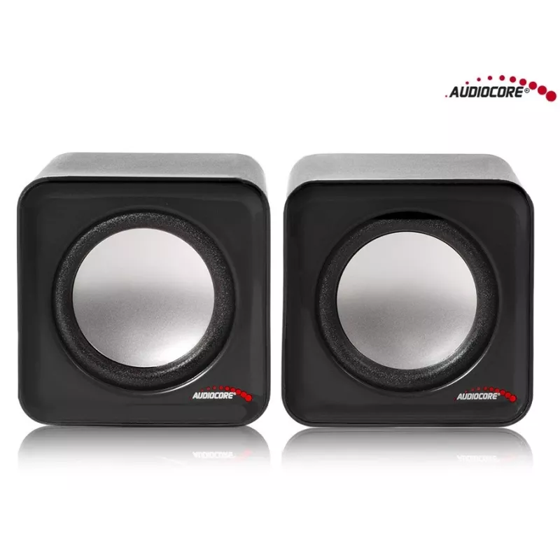 2 krypčių kompiuterio garsiakalbis Audiocore AC870 B — 3 W RMS, maitinimas per USB, 3,5 mm įvestis, 2.0 kanalai