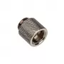 Bitspower Adapter G1/4 colio AG į G1/4 colio IG - 15 mm, juodas blizgus
