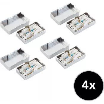 Tinklo plėtinio rinkinys ShiverPeaks 75001-SET4 Cat. 6 4 vnt.