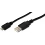 USB kabelis Digitus 1,8 m USB 2.0 USB A Micro-USB A juodas