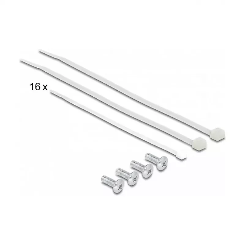 DeLOCK 19 colių Patch Panel 16 prievadų Cat.6A 1U pilkas Metalinis Stovas