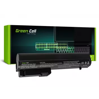 Green Cell baterija nešiojamam kompiuteriui (atitikmuo HP RW556AA, HP HSTNN-C48C) – ličio jonų, 6 elementai, 4400 mAh, juoda – skirta HP 2510p, Business Notebook nc2400, EliteBook 2530p