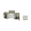 Synergy 21 Keystone modulis TP lizdas RJ45 CAT6A 500MHz trumpas su kabelio užveržimu