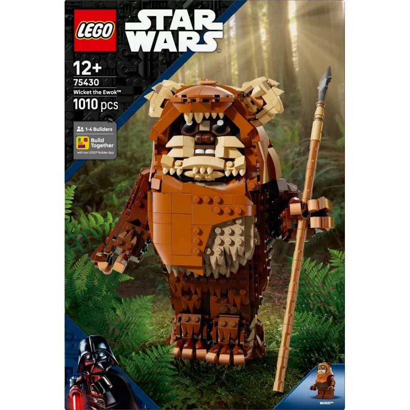 LEGO Star Wars Konstrukt Wicket the Ewok 75430 statybinis rinkinys – 1010 dalių, 230 mm modelis, nuo 12 metų