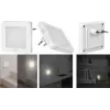 LogiLink LED naktinis šviestuvas su kištuku kvadratinis (LED013)