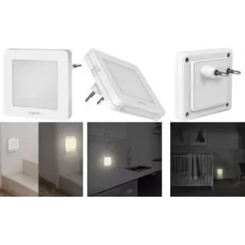 LogiLink LED naktinis šviestuvas su kištuku kvadratinis (LED013)