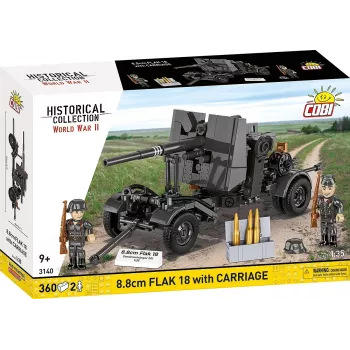 Konstruktorius Cobi 8,8 cm Flak su priekaba — 360 detalių