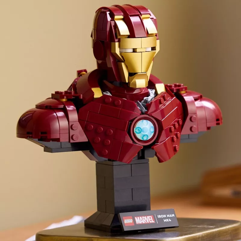 LEGO konstruktorius Marvel Super Heroes Geležinis žmogus MK4 3D modelis, 436 detalės, 1 minifigūrėlė, 18+