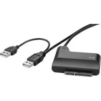 SATA adapteris Renkforce SATA Combo M į USB, 33 cm apvalus USB maitinimo laidas