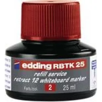 Pripildymo rašalas žymekliui Edding RBTK 25 – raudonas, 25 ml