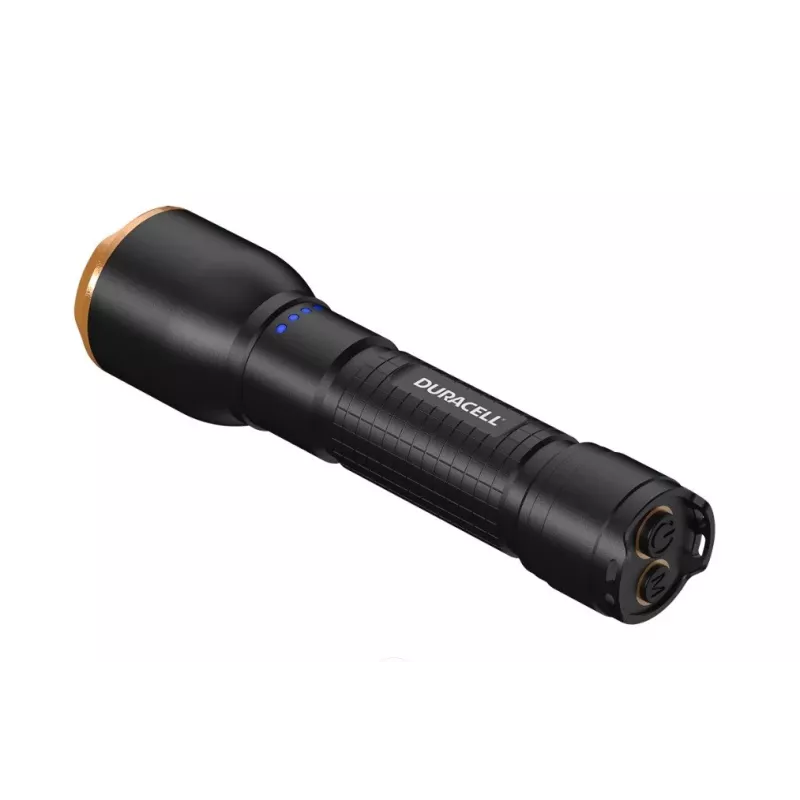 Duracell DF2500R juodas, nešiojamas įkraunamas žibintuvėlis