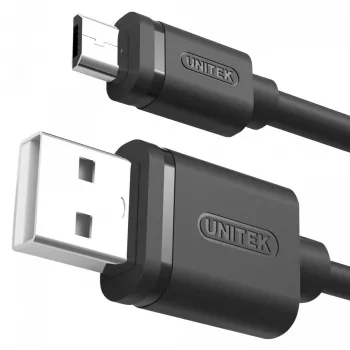 Unitek USB 2.0 laidas AM-microUSB BM, 2,0 m, Y-C455GBK