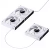 Kompiuterio ventiliatorius Jonsbo ZK-120W 3in1 A-RGB baltas — 120 mm, A-RGB apšvietimas