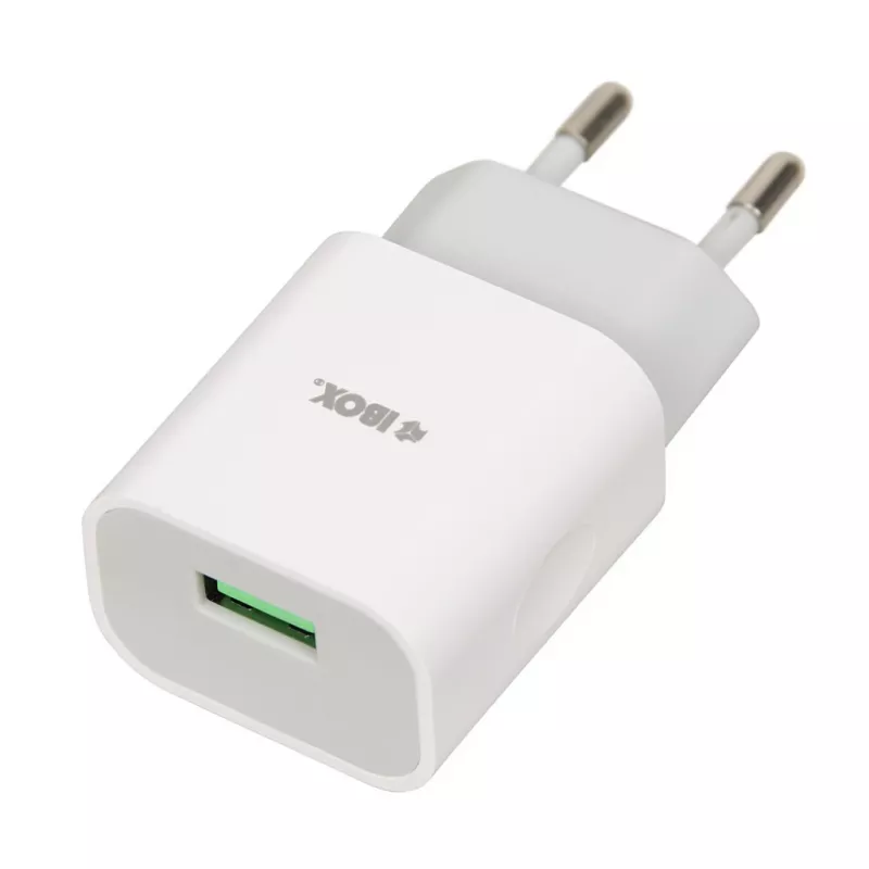 Įkroviklis iBOX C-41 USB 2A, 1 USB prievadas, microUSB laidas, Baltas