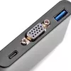 SilverStone SST-EP06C USB 3.1 Type-C į VGA / USB Type-C / USB Type-A adapteris-šakotuvas