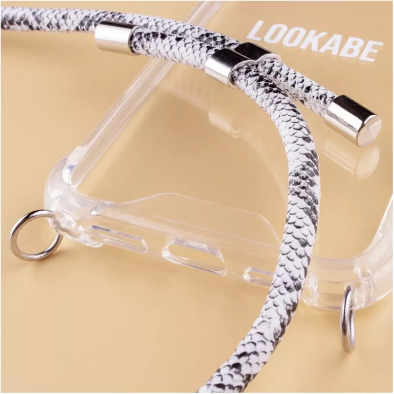 Vėrinys „Lookabe Snake Edition“ iPhone X/Xs – sidabrinis pakabukas