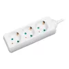 Prailginimo laidas LogiLink LPS205 1,4 m 3 AC lizdai Baltas