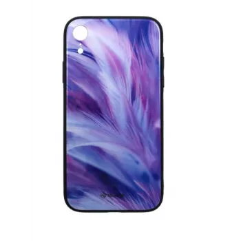 Apsauginis stiklas Tellur Cover Glass print iPhone XR su spausdintu plunksnos raštu