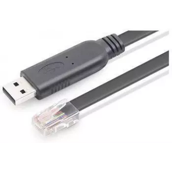 Console kabelis USB A – RJ45 – juodas