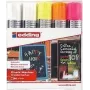 Kreidinis žymeklis Edding 4090 Chisel Orange Pink White Yellow 5 vnt.