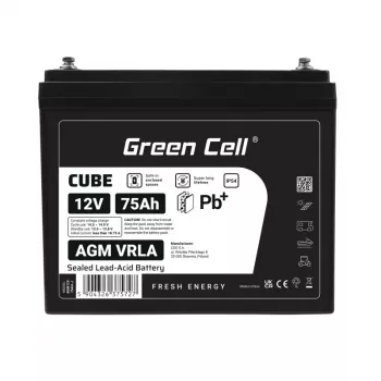 Akumuliatorius AGM VRLA 12V 75Ah IP54