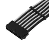 ATX ilginimo kabelis SILVERSTONE SST-PP07E-MBBW 30 cm juodas/baltas