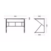 Gaming stalas huzaro Hero 1.6 Black – tiesus MDF/anglies stalviršis 1200×600×750 mm, metalinis rėmas