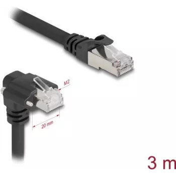 DeLOCK tinklo kabelis juodas 3 m Cat6 SF/UTP RJ-45