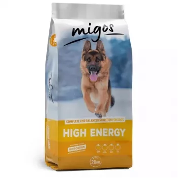 MIGOS High Energy Chicken sausas šunų maistas - 20 kg