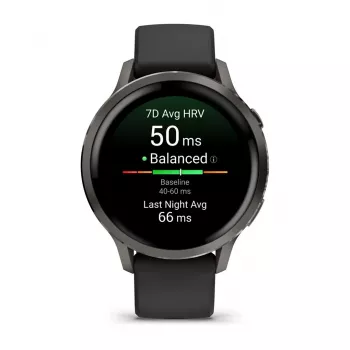 Garmin Venu 4 3,05 cm (1,2 inch) AMOLED 41 mm Skaitmeninis 390 x 390 pikselių Liečiamas ekranas Juoda Wi-Fi GPS (palydovas)