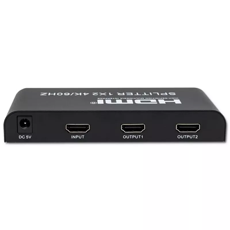 Qoltec 51797 Aktyvus HDMI skirstytuvas 2 x HDMI 4K x 2K | 6Gb/s | 60Hz