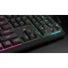 Corsair K55 CORE RGB klaviatūra žaidimams USB QWERTZ vokiška juoda