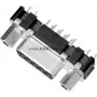 D-Sub jungtis Harting 09 66 251 6512, 15 kontaktų, litavimo, 180° orientacija
