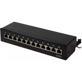 LogiLink paskirstymo skydas 19 inch Cat6 STP 16 prievadų pilka