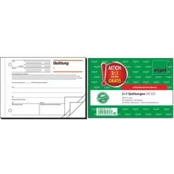 Kvito knygelė Sigel T1178 — 2+1 kopijos, reklaminis leidimas, rinkai D, 1 vnt.