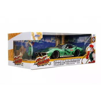 Automobilis Jada Toys Street Fighter 1969 Chevrolet 1:24 Metalinis Žalias