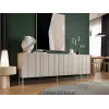 Komoda Cama Meble ISLA 2000x400x750 mm, kašmyro matinis, medžio drožlių plokštės korpusas