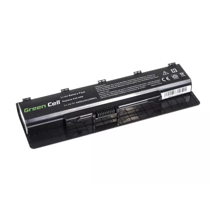 Green Cell AS41 nešiojamojo kompiuterio akumuliatorius Asus A32-N56 N46 N46V N56 N56VM N76 N76VJ, 10,8 V, 4400 mAh