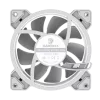 Gamemax Dual Ring Infinity korpuso ventiliatorius baltas