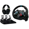 LOGITECH G29 EU + G435 Juodas Žaidimų Vairas Su Pedalais Ir Ausinėmis, Aliuminis, USB, PC
