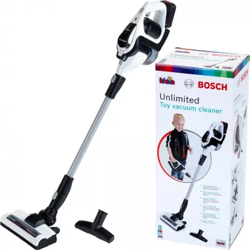 Theo Klein Bosch Unlimited dulkių siurblys juodas su Vortex funkcija ir antgaliais, nuo 3 metų