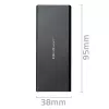 M.2 SATA SSD išorinis korpusas QOLTEC 51854 USB 3.0 be įrankių