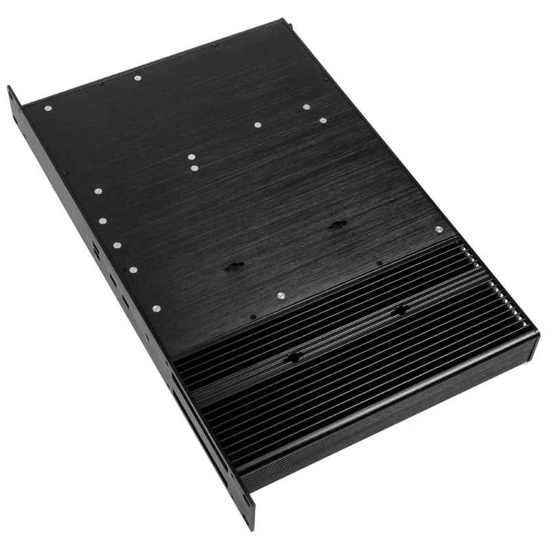 Akasa Galileo TU3 1U stovo korpusas Thin Mini-ITX, be ventiliatoriaus, OEM, juodas