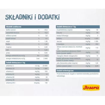 Sausas ėdalas katėms Josera LÉGER 10 kg Suaugę Paukštiena