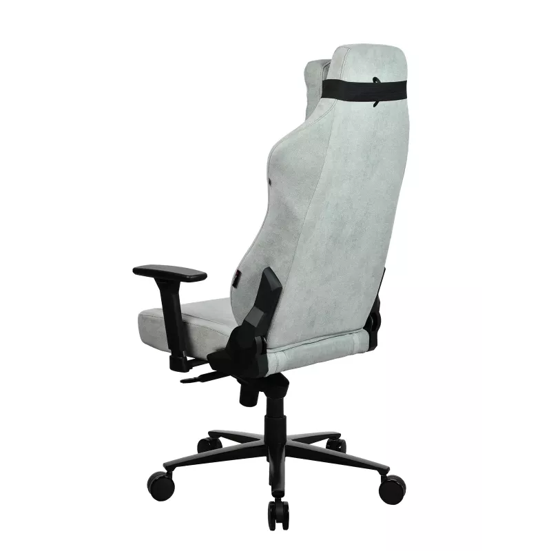 Žaidimų kėdė Arozzi Vernazza SoftFabric Pearl Green – ergonominė sėdynė su minkštu audiniu