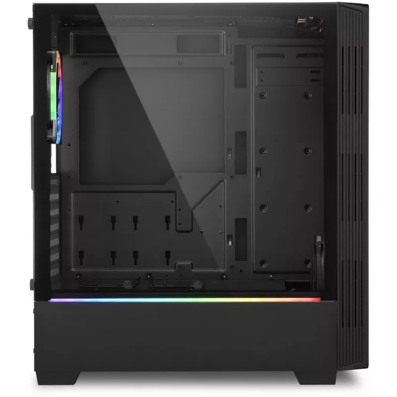 Sharkoon RGB LIT 200 Midi Tower kompiuterio korpusas, juodas